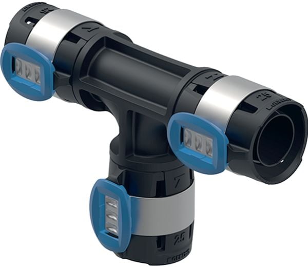 Geberit FlowFit T-stycke rakt: PPSU, d=20mm