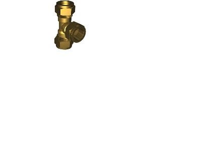 IBP CONEX Tee 22-15-22 mm kompresjon