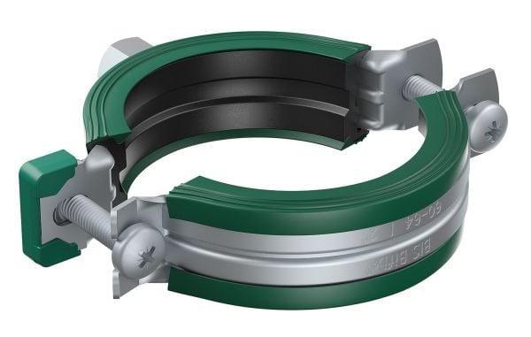 Walraven Bifix rörbygel 40–45 mm - BUP 2-skruvs rörbygel M8/10 med EPDM och quicklås