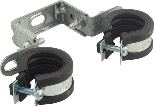 Walraven Duplo KSB1 15–18 mm - Elförzinkad dubbel rörbygel med EPDM