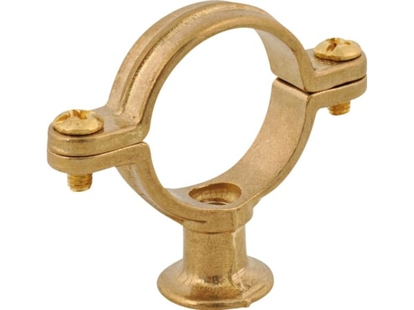 WALRAVEN Rørbærer messing med vægflange18 mm