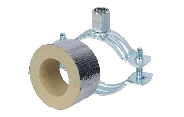 WALRAVEN BISOFIX® Kølerørbøjle PIR20 Ø76,1mm med 20mm isolering, kombi muffe M8/10.