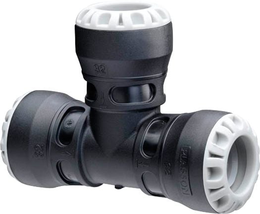 PLASTLINE PUSH-IN TEE 25 MM TEE