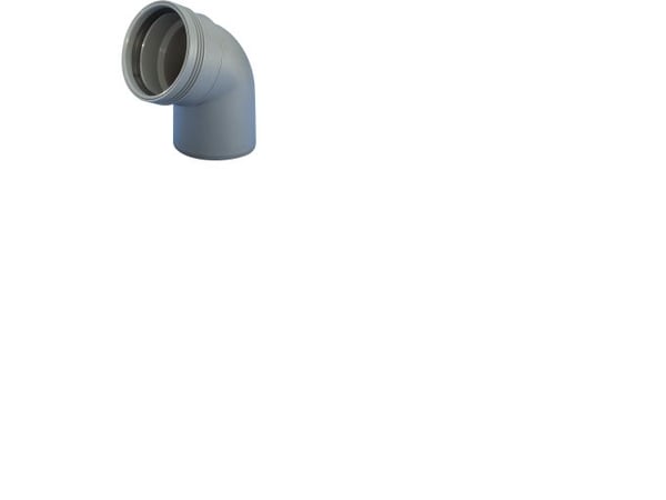 Wavin PP taivutus 67 astetta Ø 110 mm harmaa