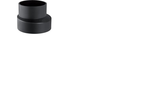 Geberit excentrisk reduktion svart PEH 75 x 56 mm