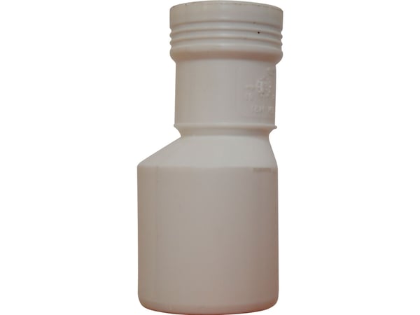 50 x 32 mm Reduktionsrør excentrisk afløb hvid PP Wavin