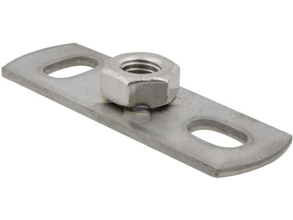 Walraven grundfläns M10 elförzinkad 145x38 mm med punktssvetsad hylsa