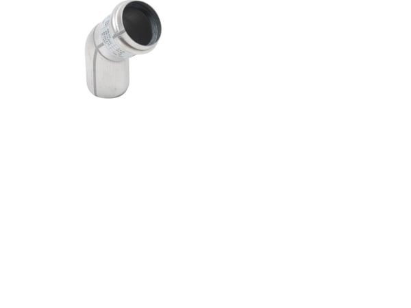 Ø 50 mm x 45° Bøjning rustfri AISI304/EN1.4301 Blücher