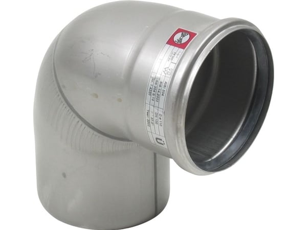 Ø 110 mm x 87,5° Bøjning rustfri AISI304/EN1.4301 Blücher