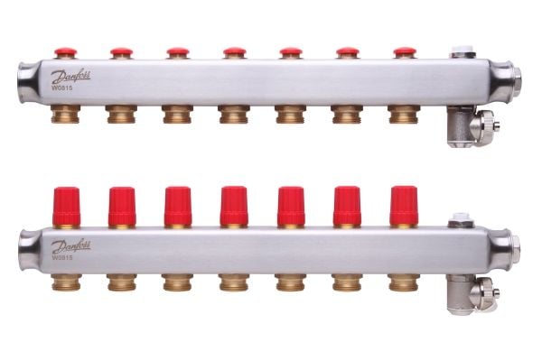 Danfoss SSM manifoldsæt 7+7 m/endestykke