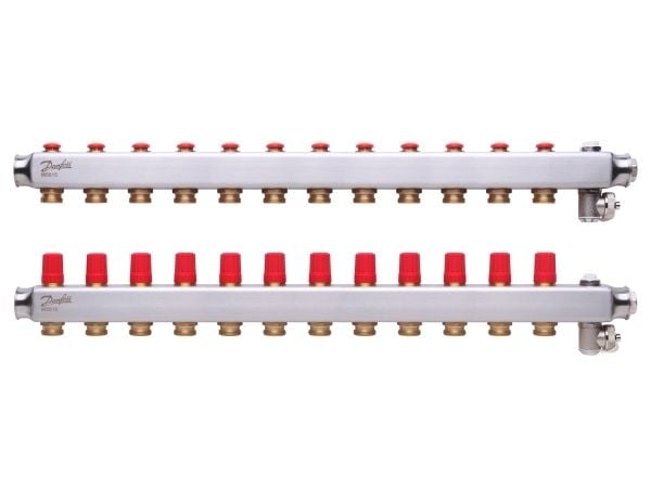 Danfoss SSM manifoldsæt 12+12 m/endestykke