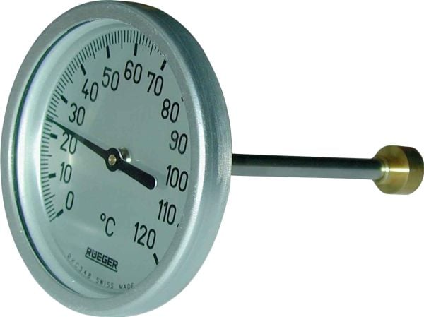 BS SPECIALS termometer typ TCH 0-120° Ø100, 100MM givare, klass 1