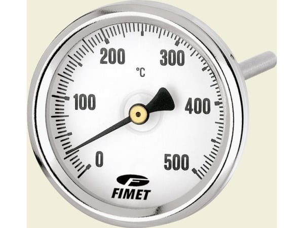 RØGGASTERMOMETER dn 63 . Ø51X150MM 0-500° C.