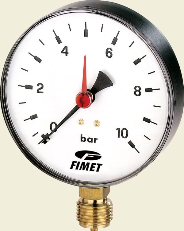 MANOMETER Ø80X1/2 0-10 BAR/MWS