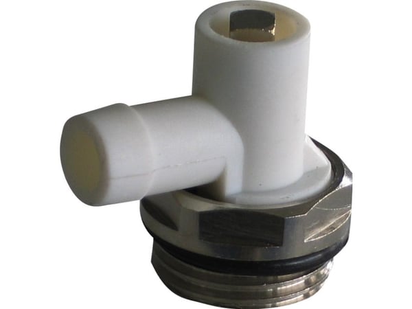1/2" Forkromet radiator aftapventil m/o-ring