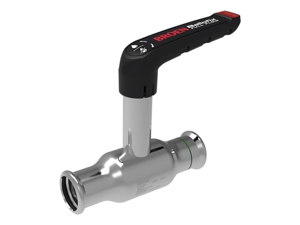 Broen Ballofix Full Flow RF 35x35 DN32 høj spindel.