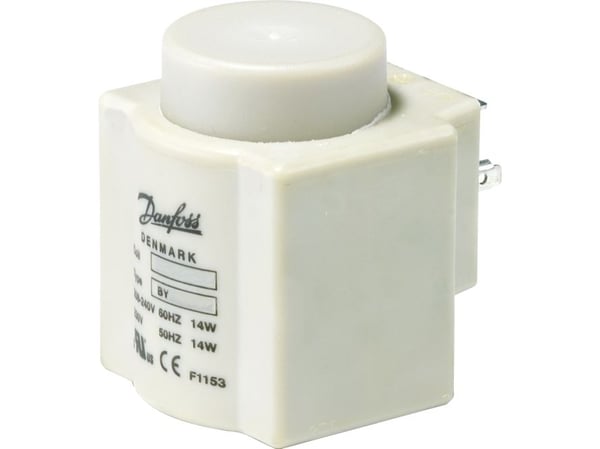 DANFOSS Kompakti kela venttiilisarjaan B, kela RC 24V 50/60HZ15W DIN, valkoinen