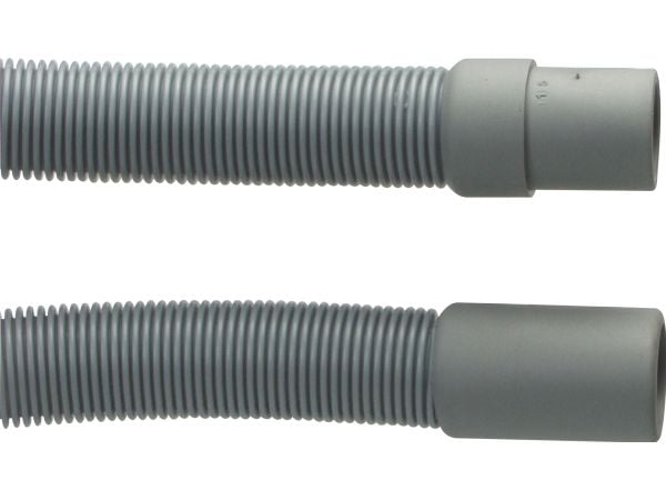 NEOPERL Tyhjennysletku harmaa kumimuhvilla 22 x 19 mm + mutka. Pituus 2500 mm