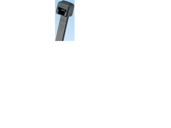 Panduit Cable Tie, 14.5"L (368mm), Light-Heavy, Weather Resistant, Black, 100pc, Nylon, Svart, 368 mm