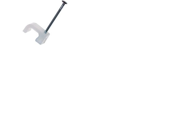 Klips/klammer oval 4x6 mm natur spik 20 mm (100 st.)
