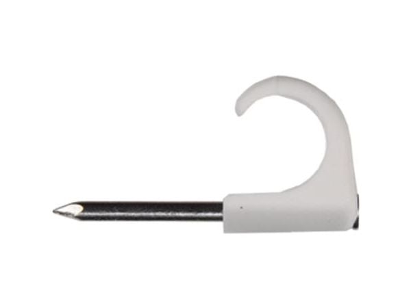 Schneider Electric 2042018 Sømclips 2042018 Bundt-Ø-område 10 til 14 mm Uv-stabiliseret, halogenfrit Hvid 100 stk