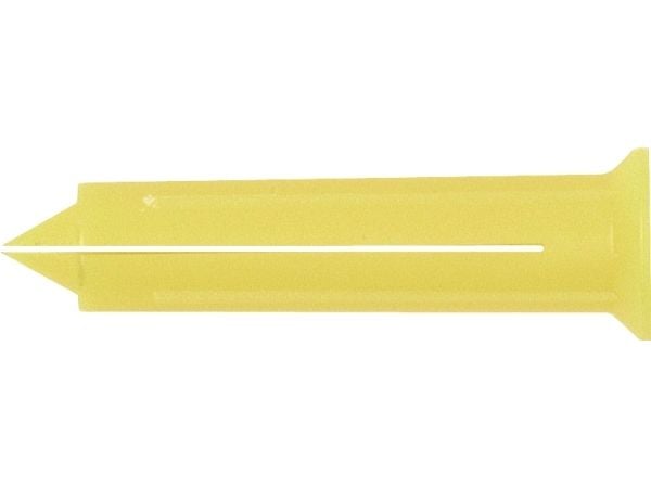 Kiinnitystulpat keltaiset Ø5,5mmpituus 25mm Ø1,2-3mm nauloille - (100 kpl)
