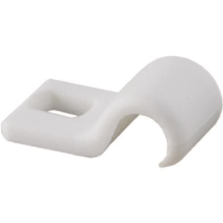 SCHNEIDER ELECTRIC kabelbygel i plast, vit, 5-7 mm, för skruvhål 3,8x5,5 mm (100 st)
