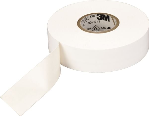 3M 7100240608, 1 kpl, Valkoinen, PVC-muovi, 600 V, Kupla, 20 m