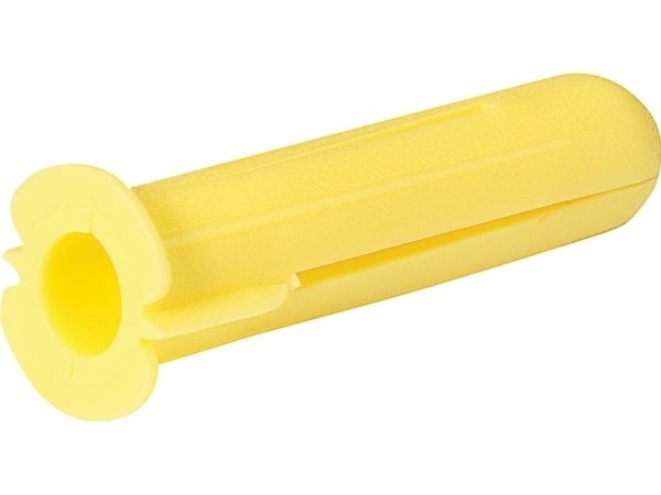 Plug gul Ø5,5x23mm, min. bordybde 25mm træskrue Ø3,5-5,0mm - (100 stk.)