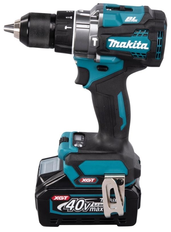 Makita XGT HP001GM201 - Porakone/porakone - akkuporakone - 2-nopeuksinen - avaimeton poranterä 13 mm - 140 N-m - 2 akkua - 40 V