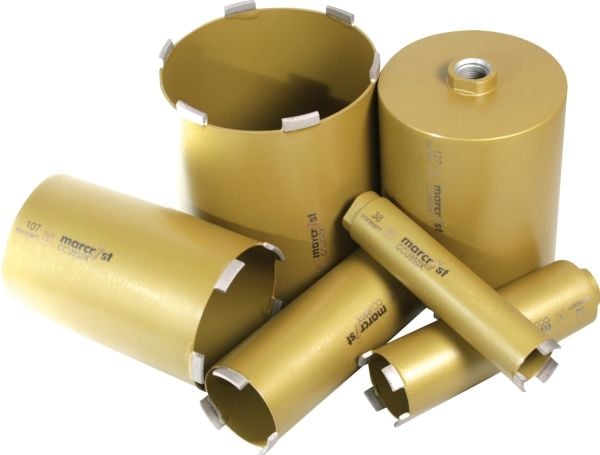 BAIER Diamantbor Ø52X165 mm CCU850Xtil tørt i alle lette byggematerialer ogVådt i beton. Bruges med adapter og centerbor.