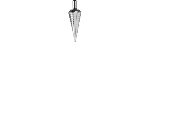 THÜRMER TOOLS trapptborr 6–37 mm, 12 steg skaft Ø10 mm