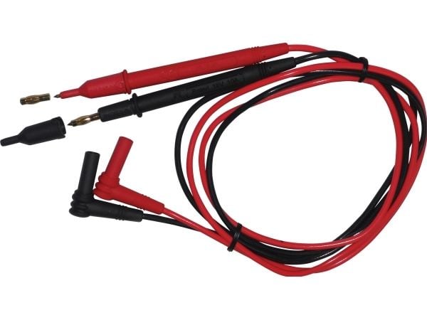 ELMA INSTRUMENTS Prøveledningssæt PVC m. ø2/4mm spids &amp; vinkelstik