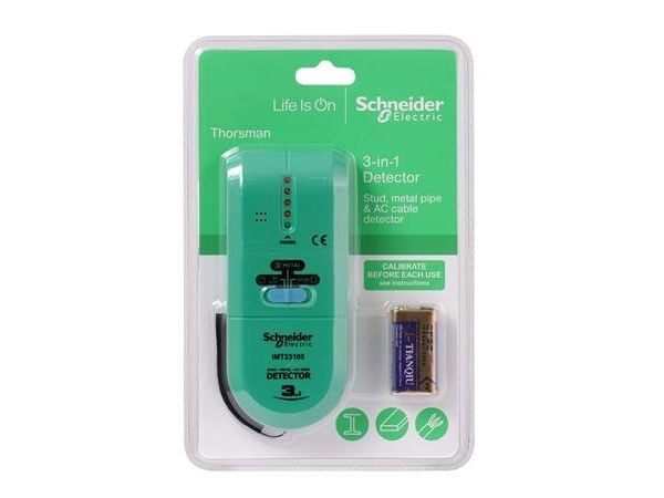 SCHNEIDER ELECTRIC Thorsman 3-i-1 er en avanceret detektor. Lokaliserer f.eks. lægter & metal- I pose for DIY