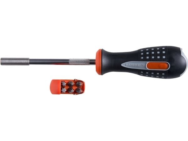 BAHCO Ruuvinvääntimet, joissa on bitit1/4 magneettinen bittipidike, jossa on torx-bitit