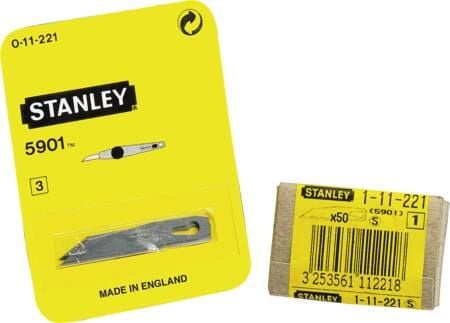 Stanley 0-11-221, 3 styck, 0,63 mm, 60 mm