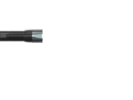 ELWIS LIGHTING Elwis PRO S650 ficklampa, 650 lumen, justerbar ljuskägga, inkl. 4x AAA-batterier, bältehölster och handledsrem, IPX5
