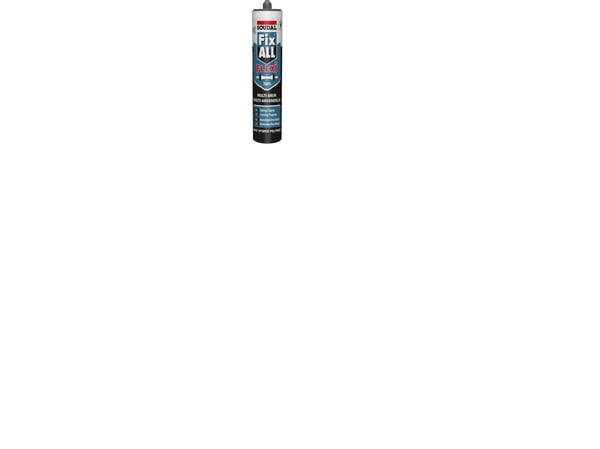 Fugemasse Fix All Flexi brun 290ml patron, høj kvalitativ 1 - komponent fugemasse, stor hæftekraft, indeholder fungicid