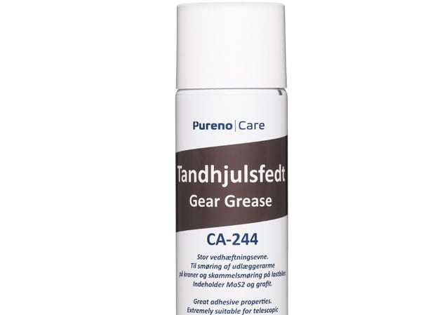 PURENO Tandhjulsfedt er baseret på en calsiumsulfonat fedt med et meget højt baseolie indeks. Spray 500ml