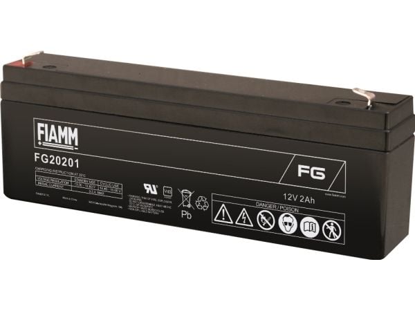 FIAMM FG20201, 12 V, 1 stykker, Sort, 2 Ah, 5 år, 800 g