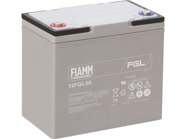 10 Års Fiamm Blybatteri 12v/55Ah Long Life