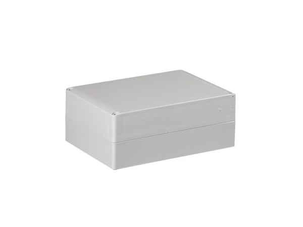 ENSTO Asennuslaatikko Cubo S polykarbonaatti LxKxS 175 x 250 x 100 mm harmaa RAL7035 korkeaharmaalla lattialla IP66/67 ilman irrotusmuotti