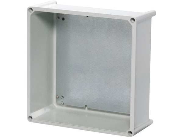 FIBOX SOLID P polyesteri 300 x 300 x 130 mm ilman laippa-aukkoja ja ilman asennuslevyä.