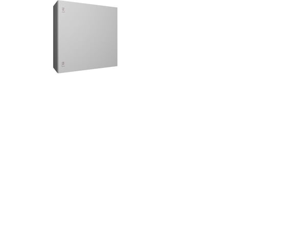 RITTAL AX Compact board, WHD: 760x760x300 mm, stålplåt, med monteringsplatta, enkeldörr, två vridlås