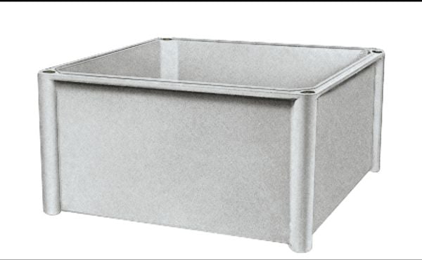 SCHNEIDER ELECTRIC Kassebund polyester PLS RAL7035 270x270x135 mm