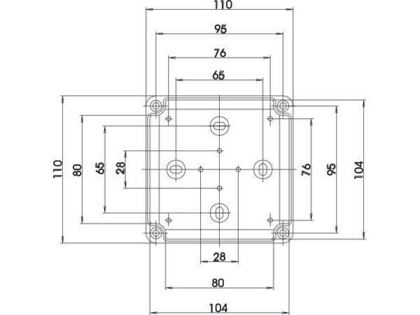 Spelsberg TK PS 1111-9-m Installationskabinet 110 x 110 x 90 Polystyrol (EPS) Gråhvid (RAL 7035) 1 stk