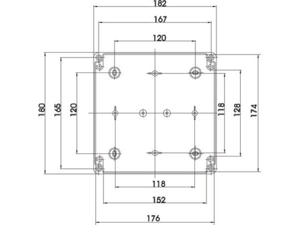 Spelsberg TK PS 1818-11-m Installationskabinet 182 x 180 x 111 Polystyrol (EPS) Gråhvid (RAL 7035) 1 stk