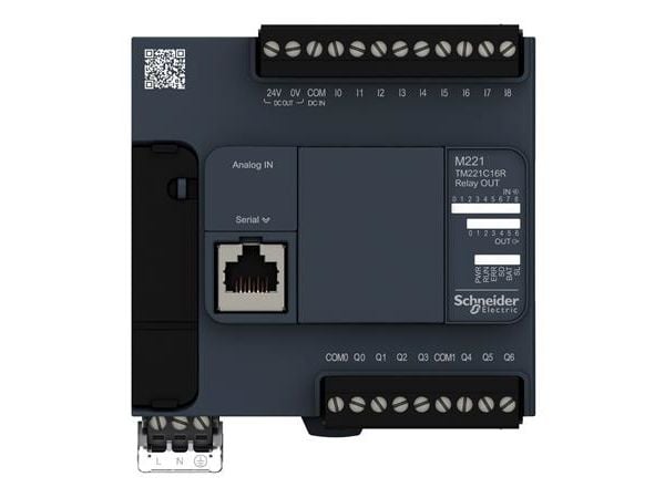 Schneider Electric TM221C16R, IP20, 50 - 60 hz, -10 - 55 ° C, -25 - 70 ° C, 95 mm, 70 mm