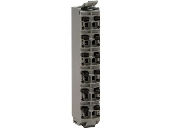 Liitinrima TM5 12 pin 24VDC harmaa