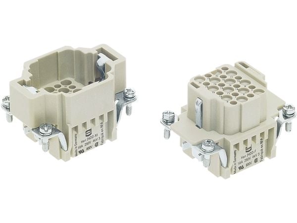 HARTING HAN DD-liitin, insertti tyyppi 6B naaraspuristusliitäntä max 2,5mm2, 10A24napa